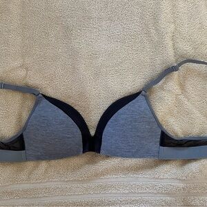Lively Gray and Black Bra